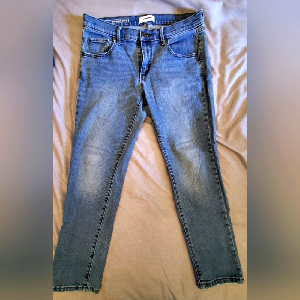 Sonoma Straight Cropped Jeans 6